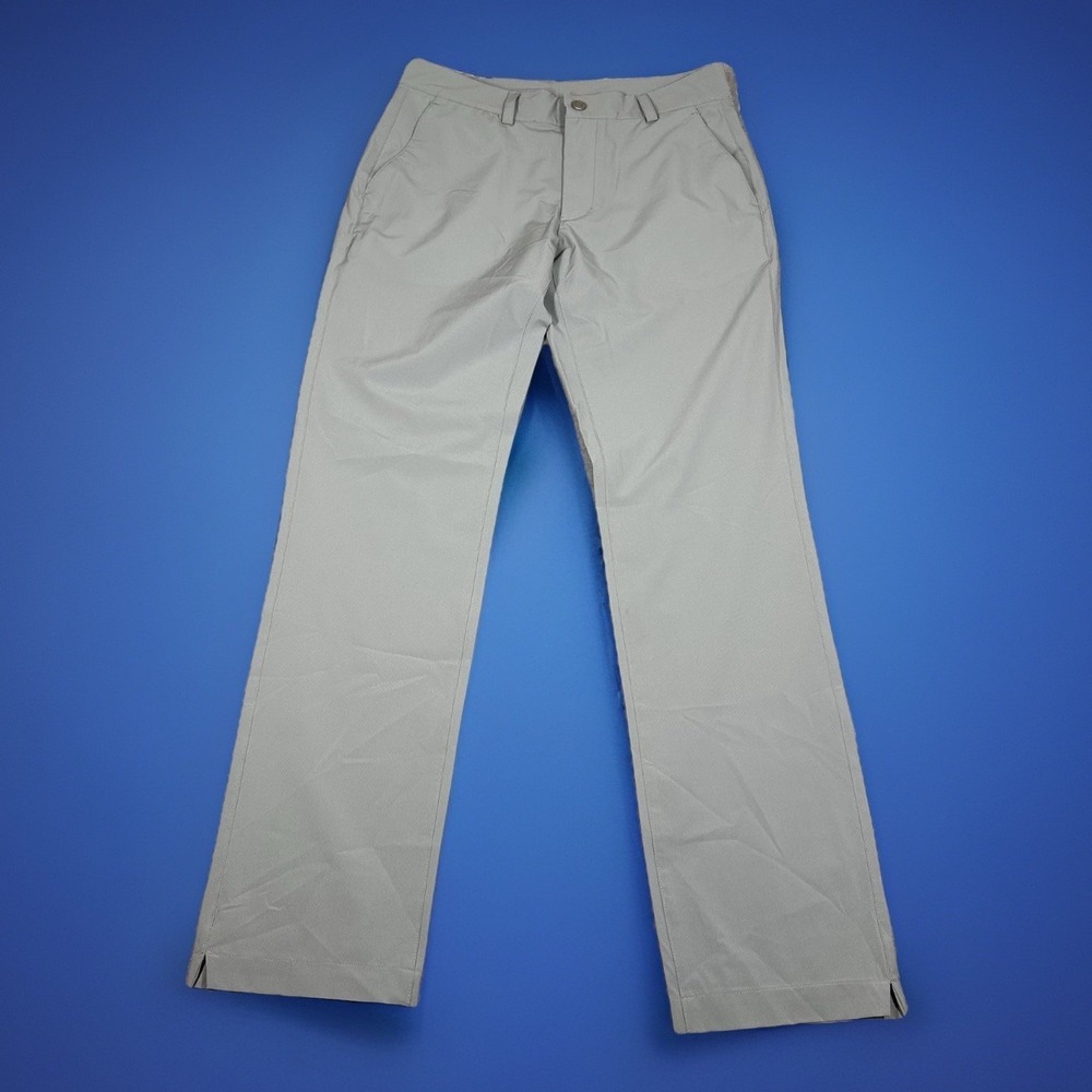 Vineyard Vines Fairway Pant Men's 30x32(32x32) Stretch Gray Golf Chino Straight